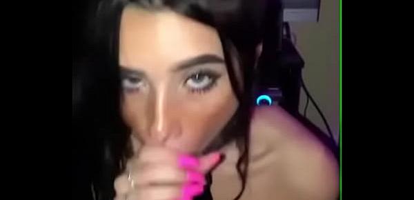  girl with beautiful eyes that gives a delicious blowjob